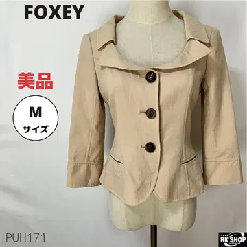 새상품급 FOXEY 폭시 자켓 스트레치 더블 페이스 38