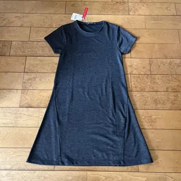 [ 새상품 미사용 ] ZARA 반팔 미니 원피스 S 차콜 그레이