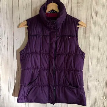 타미힐피거 여성용 퍼플 다운 베스트