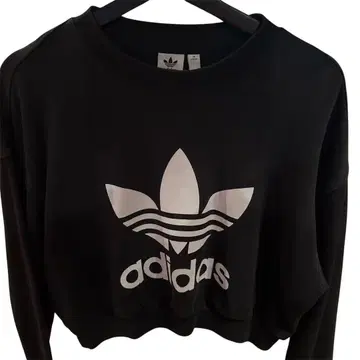 adidas 아디다스 크롭 맨투맨 트레이닝복 크롭 기장 구제 의류