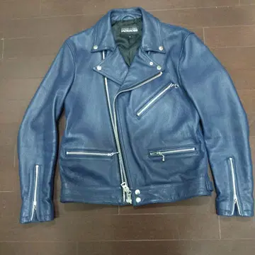 JACKROSE 더블 라이더 자켓 사이즈 3 다크 블루