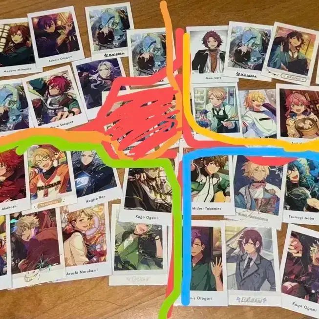Ensemble Stars paper items, bulk approx. 50 photocards/pasha (individual sale possible)