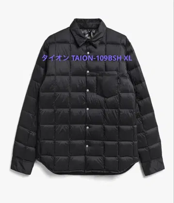 타이온 TAION-109BSH 블랙 XL 라이트 다운
