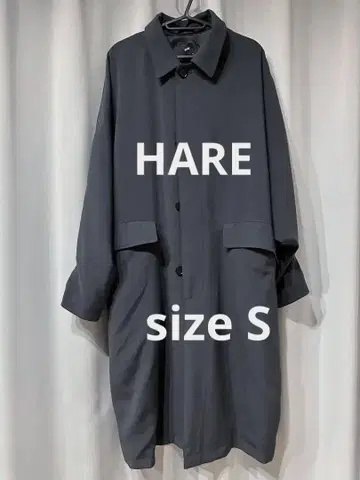 하레 HARE 코트 스텐카라 코트 다크 그레이 네이비