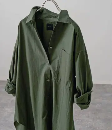 Spick and Span 50 코튼 오버 셔츠