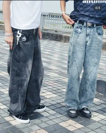 ANTIMID CROSS DENIM 블랙