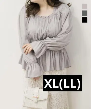 CLETTE 오리지널 개더 튤 블라우스(a9a192012LLLV)