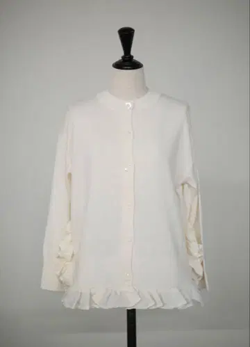 OHGA FRILL KNIT 화이트