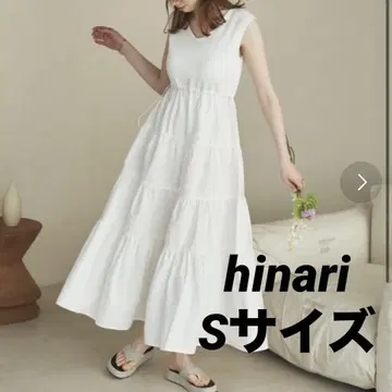 hinari 썸머 티어드 원피스 화이트 / SMALL