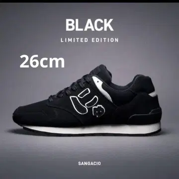 SANGACIO 블랙 리미티드 에디션 스니커즈 26.0cm