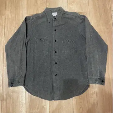 BIG YANK x WAREHOUSE 워크 셔츠 블랙 샴브레이