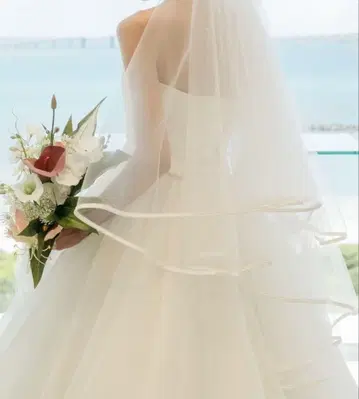 아루이즈 웨딩 파이핑 베일