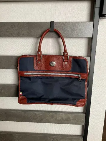 최종 가격 인하 Orobianco 비즈니스 백 네이비/브라운