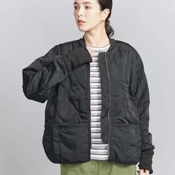 FINE BROTHER 블랙 퀼팅 자켓