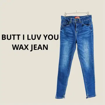 BUTT I LUV YOU WAX JEAN 스키니 데님