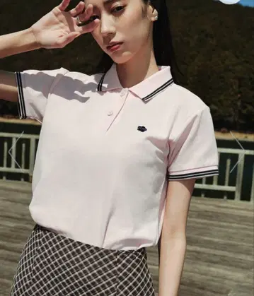 MARY QUANT x PUBLUX/마리콴트 피케 셔츠 핑크