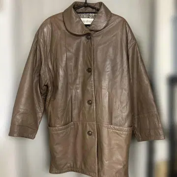 GIO SPORT 빈티지 양가죽 가죽 코트 한국제 9호 하프 코트