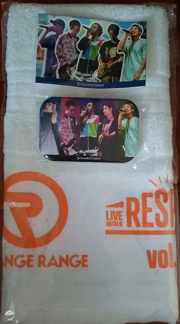 ORANGE RANGE 데지리아 트레이딩 카드 캔뱃지 씰 타월 세트