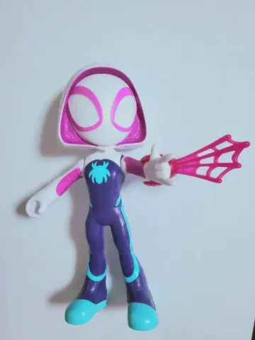 높이 약 22cm 마블 가동식 스파이더맨 그웬 소프트 비닐 피규어