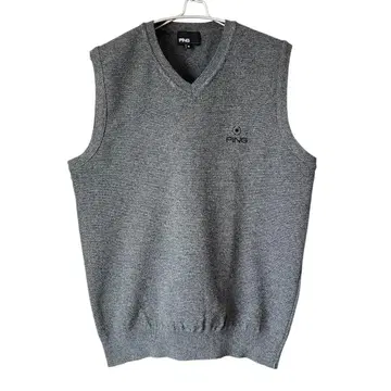 핑 골프 남성용 폴리에스테르 니트 베스트 사이즈 M