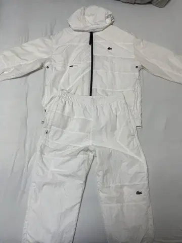 LACOSTE 화이트 자켓 팬츠 셋업