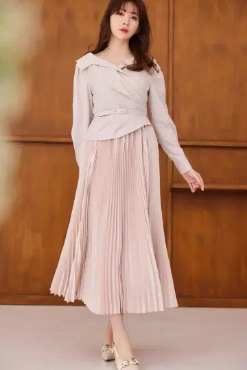 Herlipto Cache-Coeur Belted Shirt Dress