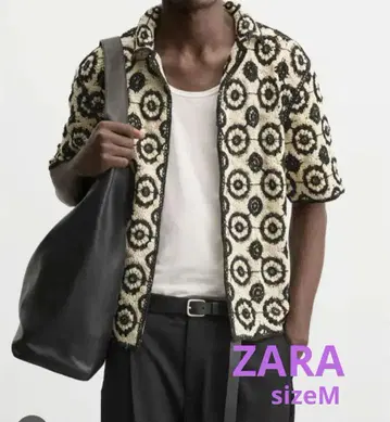 ZARA 텍스처 크로셰 남성용 셔츠