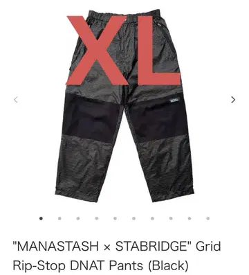 MANASTASH x STABRIDGE 그리드 립스탑 팬츠