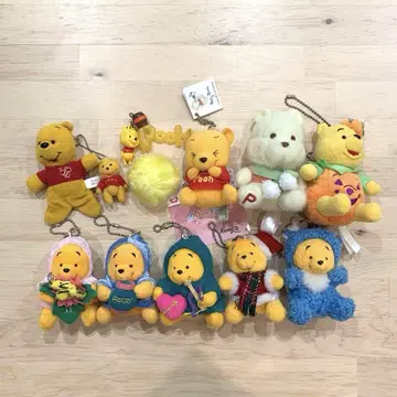 푸우 마스코트 키링 묶음 판매