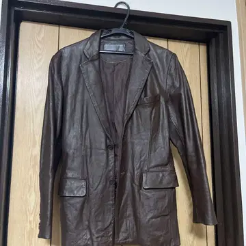 테일러드 자켓 가죽 낙타 가죽