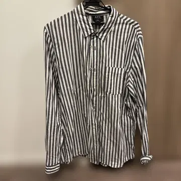 A.P.C. 스트라이프 긴팔 셔츠 XXL