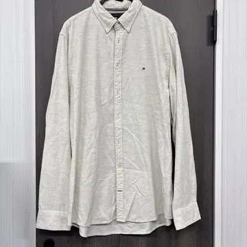 TOMMY HILFIGER 레귤러 핏 셔츠 아이보리 계열 XL