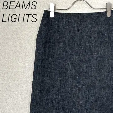BEAMS LIGHTS 롱 스커트 사이드 슬릿 심플 안감 부착