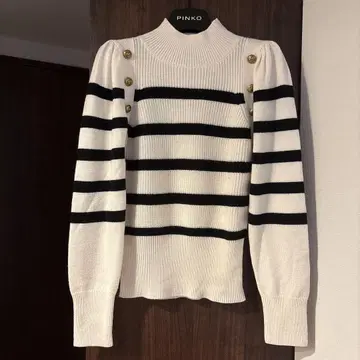 PINKO 스트라이프 니트 스웨터 긴팔