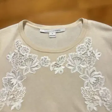 DIANEVONFURSTENBERG 아이보리 실크 코튼 M
