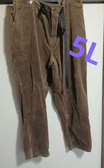 브라운 코듀로이 워크 팬츠 5L