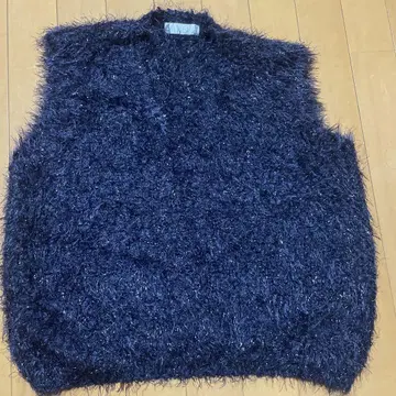 센스 오브 플레이스 어반 리서치 라메 샤기 니트 베스트