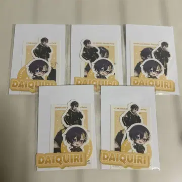 STPR FAMILY EXPO 복권 다이키리 C상 스티커 5장 세트