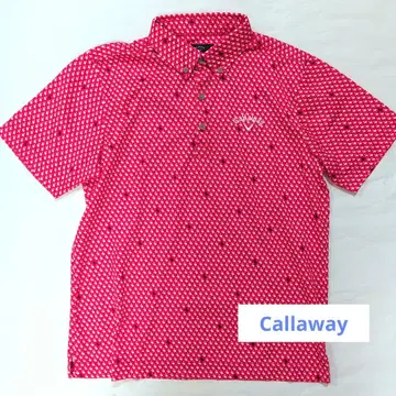 Callaway 플라밍고 패턴 셔츠 L 사이즈