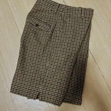 저널 스탠다드 체크 무늬 하프 팬츠