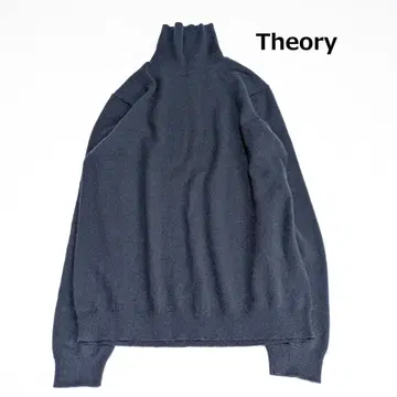 띠어리 Theory 캐시미어 100 터틀넥 니트 네이비 L
