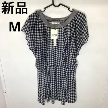 [ 정가 5900엔 ] SPB 깅엄 체크 슬리브리스 셔츠 M S2