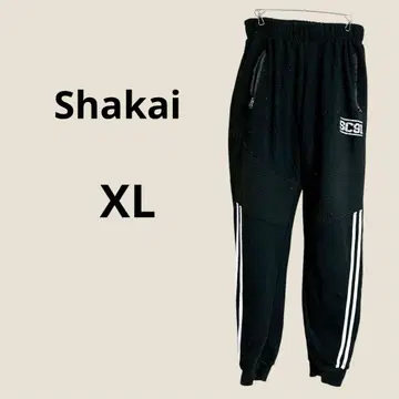 Shakai 블랙 조거 팬츠