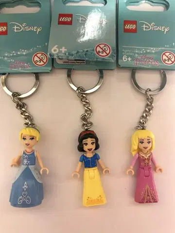 [ 새상품 택 포함 ] LEGO 레고 디즈니 프린세스 3세트 키링