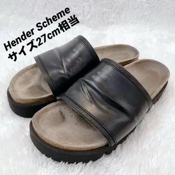 핸더 스킴 가죽 캐터필러 사이즈 27cm 상당 밑창 전체 길이 29cm