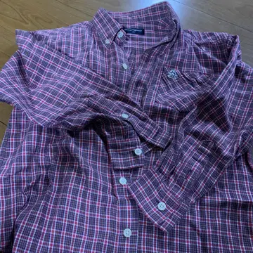 Munsingwear 체크 무늬 긴팔 셔츠 140