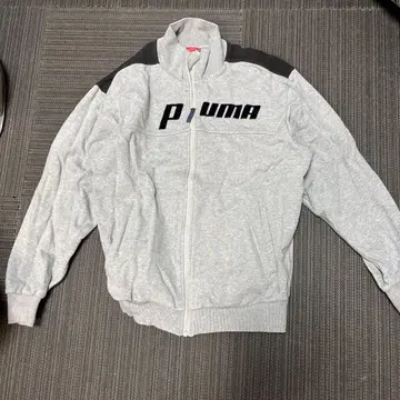 PUMA 그레이 풀 지퍼 자켓 사이즈 0