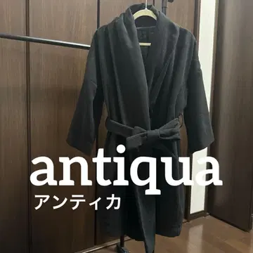 antiqua 안티카 가운 코트 블랙