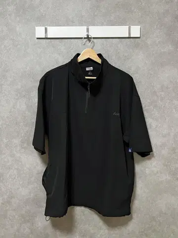GERRY 블랙 하프 지퍼 셔츠 M