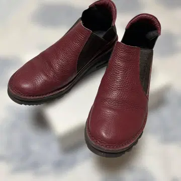 JS 파트 라벨 숏부츠 빨간색